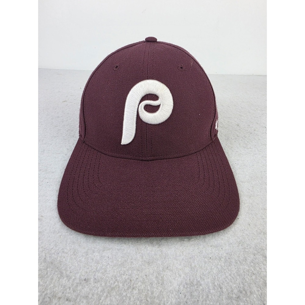 Philadelphia Phillies Cooperstown Collection 47 Brand Maroon Snapback Hat Cap